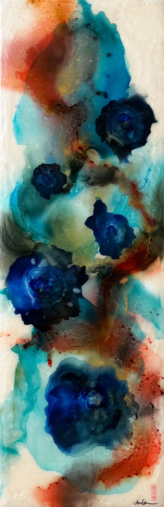 油彩画【garden party】 4号 Garden Party Art Print | restlesseclectic